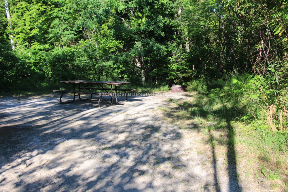 Photo of Campsite 54 in Gunn Point Campground at Inverhuron Provincial ...