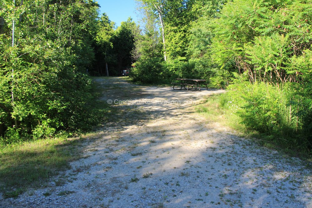 Photo of Campsite 54 in Gunn Point Campground at Inverhuron Provincial ...