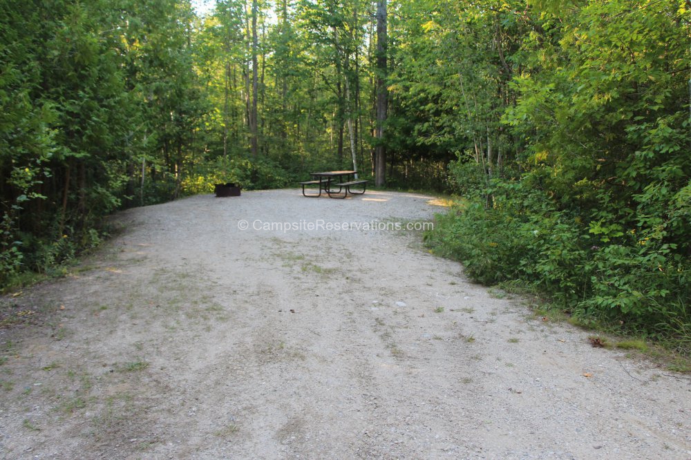 Campsite 291 in Huron Campground at MacGregor Point Provincial Park