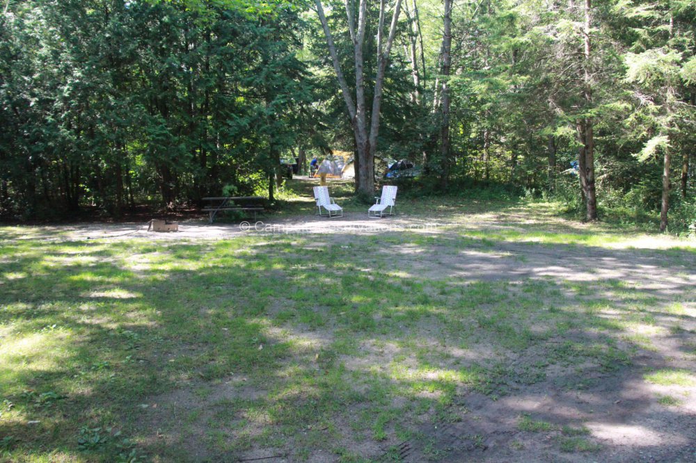 Campsite 020 in Mara Provincial Park Campground at Mara Provincial Park ...