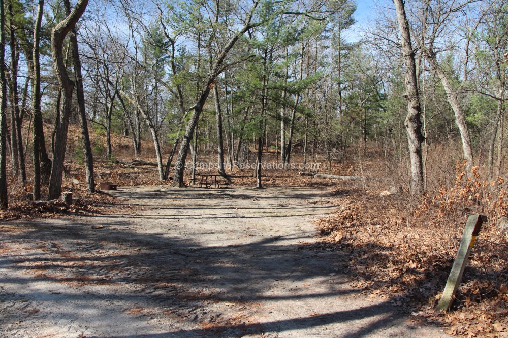 Campsite 270 in Dunes Campground at The Pinery Provincial Park, Ontario ...