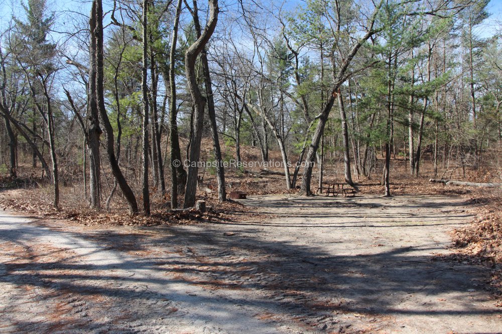 Campsite 270 in Dunes Campground at The Pinery Provincial Park, Ontario ...