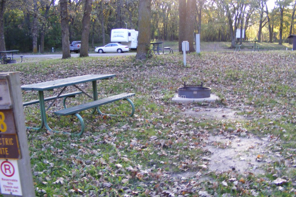 Campsite 017 in Gull Point State Park Campground at Gull Point State ...